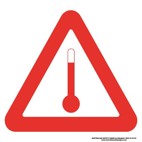heat warning symbol